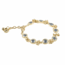 Carica l'immagine nel visualizzatore di Gallery, Bracciale in Metallo Dorato - Avorio e Grigio argento