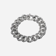 Carica l'immagine nel visualizzatore di Gallery, Bracciale Groumette con Maglie Piatte Piccole