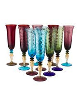 Carica l'immagine nel visualizzatore di Gallery, Set 6 BICCHIERI calice flute Giulia