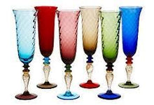 Carica l'immagine nel visualizzatore di Gallery, Set 6 BICCHIERI calice flute Giulia