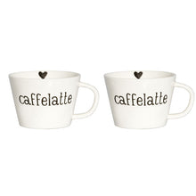 Carica l'immagine nel visualizzatore di Gallery, Set Tazze Colazione Caffelatte con Cuore