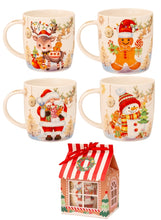 Carica l'immagine nel visualizzatore di Gallery, Set 4 mug casetta 300ml - 9,5 cm
