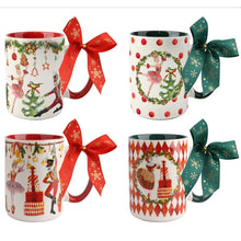Carica l'immagine nel visualizzatore di Gallery, Set 4 mug con fiocco 500ml - 12cm
