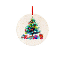 Carica l'immagine nel visualizzatore di Gallery, Decorazione natalizia rotonda 20 cm - Albero di Natale
