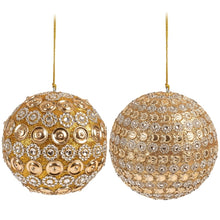 Carica l'immagine nel visualizzatore di Gallery, Set 2 appendini palle gold-silver 10cm
