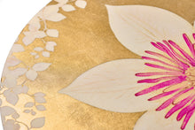 Carica l'immagine nel visualizzatore di Gallery, Tovaglietta Rigida Foglia Oro Ø39 - Clematis
