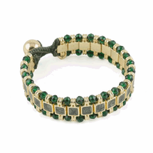 Carica l'immagine nel visualizzatore di Gallery, Bracciale in Metallo Dorato - Cachi e Malva
