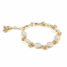 Carica l'immagine nel visualizzatore di Gallery, Bracciale in Metallo Dorato - Avorio e Grigio argento
