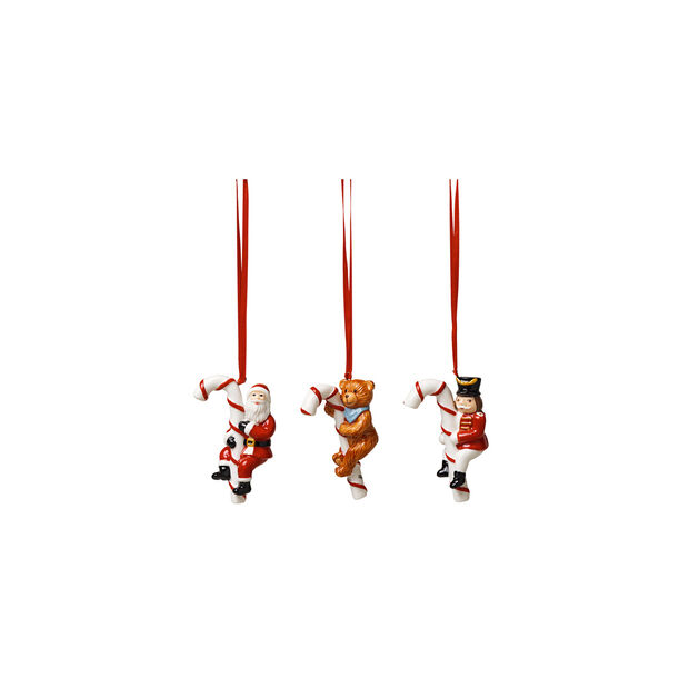 Nostalgic Ornaments Set di Addobbi Santa, Teddy, Rocking Horse (3pz)
