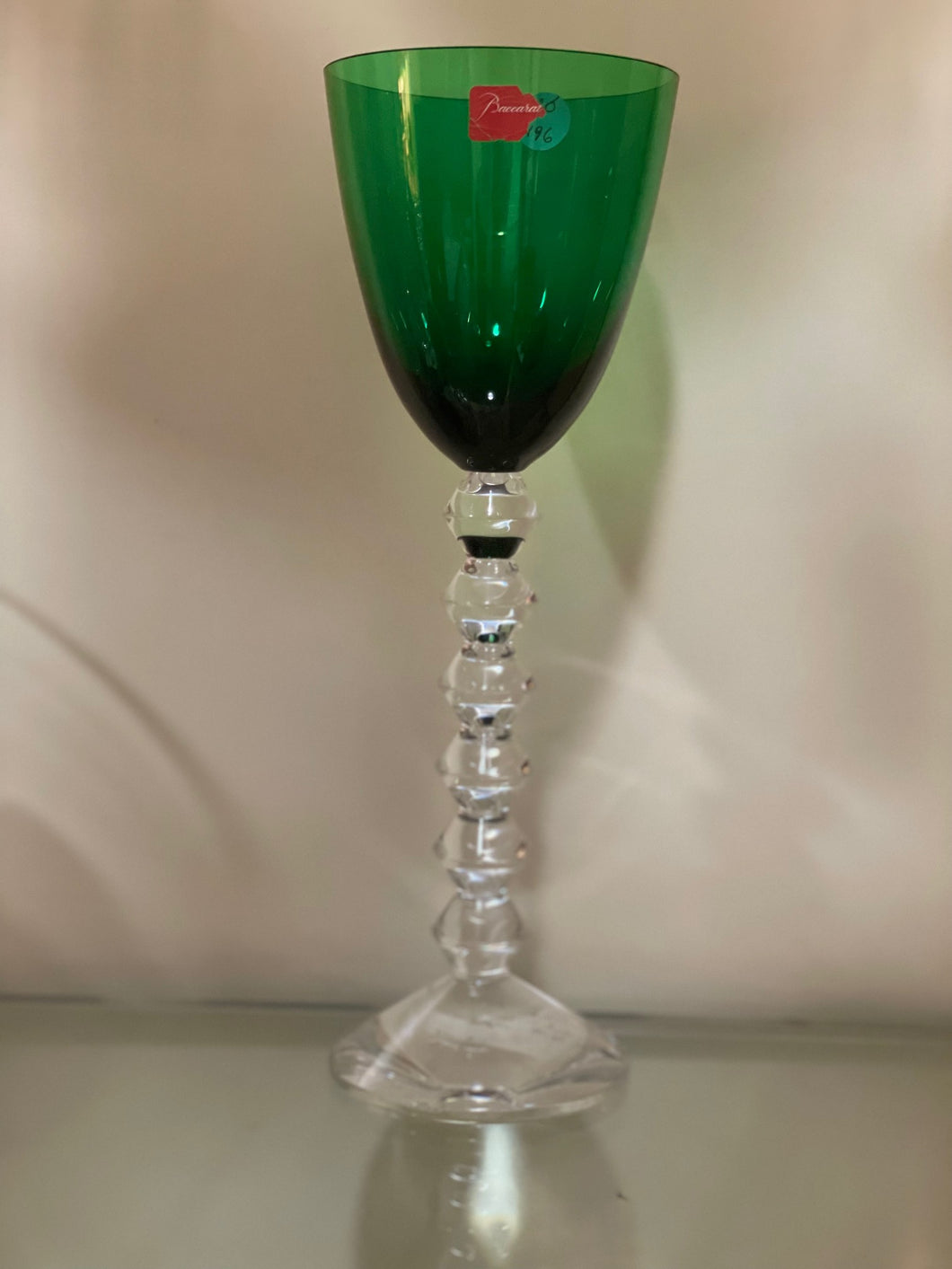Bicchiere alto decorato Verde Baccarat