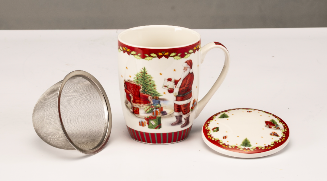 Mug con Filtro c/Babbo Natale