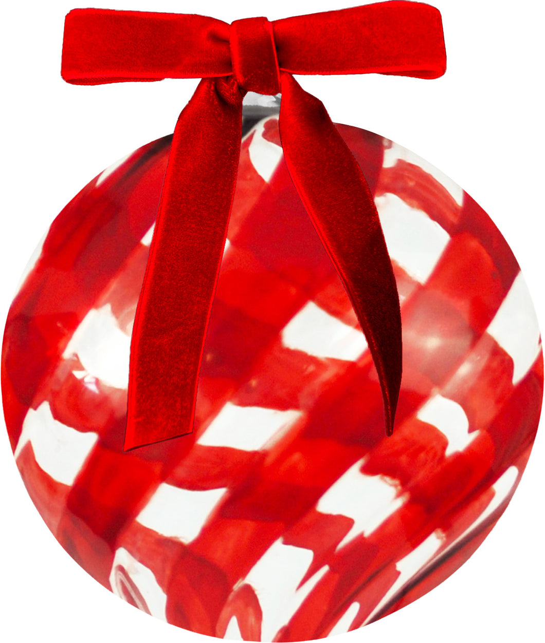 Palla di Natale Vetro Tonda Xmas Carol